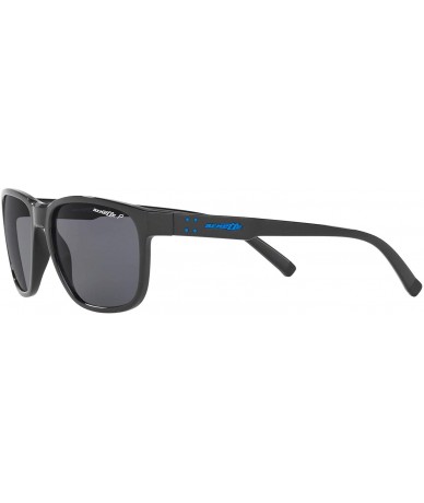 Rectangular Men's An4257 Urca Rectangular Sunglasses - Black/Polarized Grey - CW18R4IM0CR $102.71