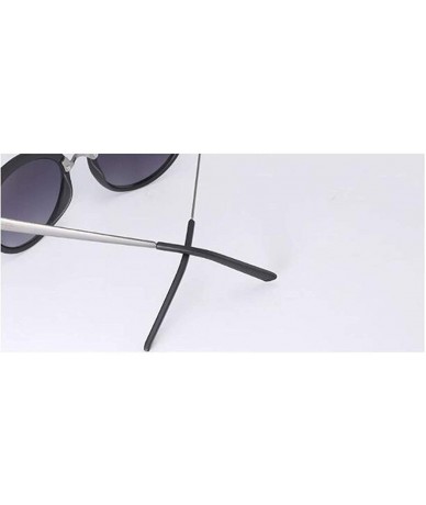 Aviator Fashion sunglasses - PC alloy anti-UV female sunglasses - D - CS18RXZTI95 $87.75