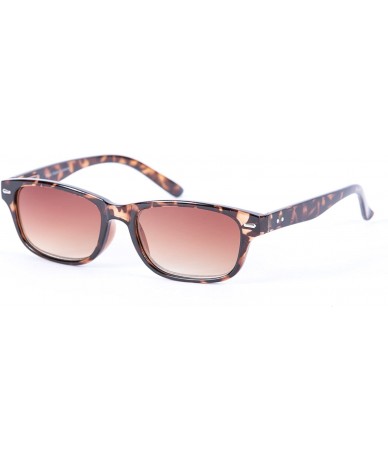 Rectangular The Intellect" Reading Sunglasses - Unisex Full Lens Sun Readers (non bifocal) - Tortoise - C51256T7FWH $30.17