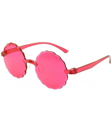 Oversized Lightweight One Piece Candy Colorful Unisex Sunglasses Frameless Multilateral Shaped Party Eyewear - D - C41900S5KR...