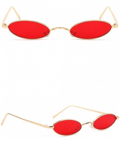 Aviator Polarized Sunglasses Glasses Protection Festival - Gold Red - CD18TQX03KU $33.55