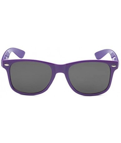 Wayfarer Sunglasses Classic 80's Vintage Style Design - Purple - CL11JWUDLAV $18.24