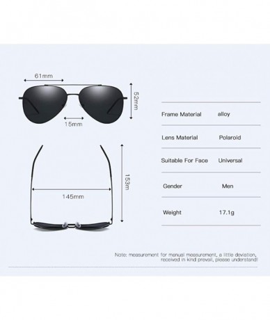 Aviator Polarizing sunglasses Classic clam glasses Polarizing driving glasses sunglasses - C - C618Q06TAM3 $58.82