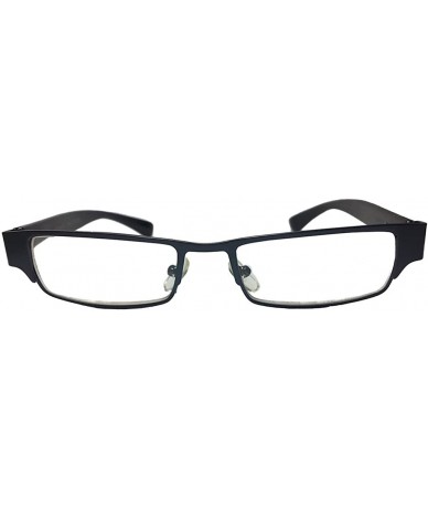 Rectangular Magnified Reading Glasses Rectangular Spring Hinge Frame - Blue - CO182GRINS0 $18.00