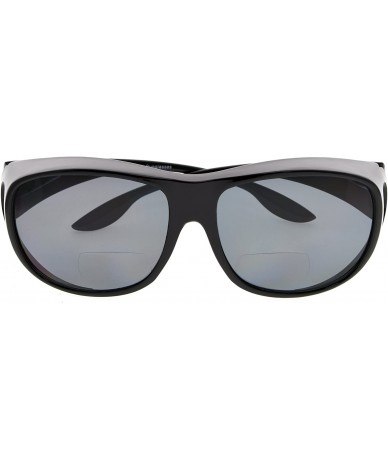 Oversized Oversize Polarized Bifocal Regular Sunglasses to Wear Over Fitover Sunreaders - Grey - C818DDMTKH5 $35.91