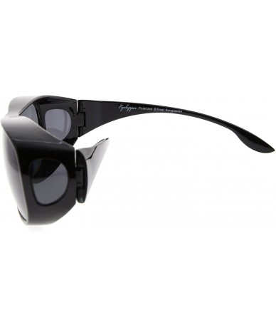 Oversized Oversize Polarized Bifocal Regular Sunglasses to Wear Over Fitover Sunreaders - Grey - C818DDMTKH5 $35.91