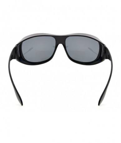 Oversized Oversize Polarized Bifocal Regular Sunglasses to Wear Over Fitover Sunreaders - Grey - C818DDMTKH5 $35.91