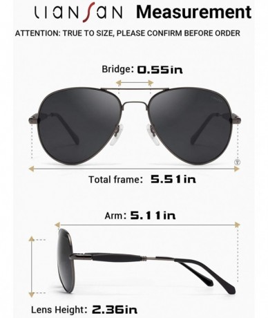 Aviator Mens Aviator Retro Metal/TR Frame Glass Lens Sunglasses for Men UV Protection Glasses for Men 3517 - Black - CX18YKWZ...