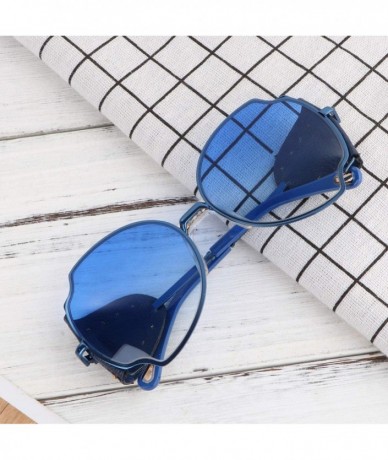 Oval Sunglasses Leather Fashionable Supplies - CL190QZQAR2 $26.38