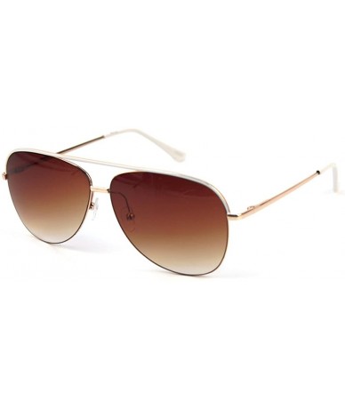 Aviator Top Line Metal Aviator Sunglasses P4102 - Gold - C517YT2URM3 $20.59