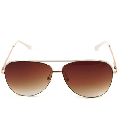 Aviator Top Line Metal Aviator Sunglasses P4102 - Gold - C517YT2URM3 $20.59