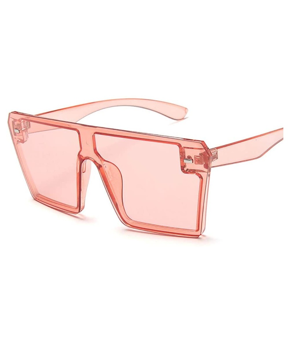 Square Colorful Sunglasses Personality Driving - Pink - CB190MSWU57 $70.91