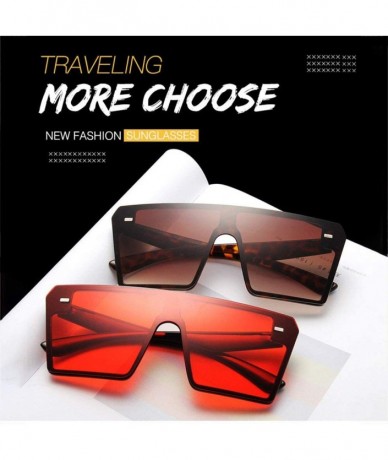 Square Colorful Sunglasses Personality Driving - Pink - CB190MSWU57 $70.91