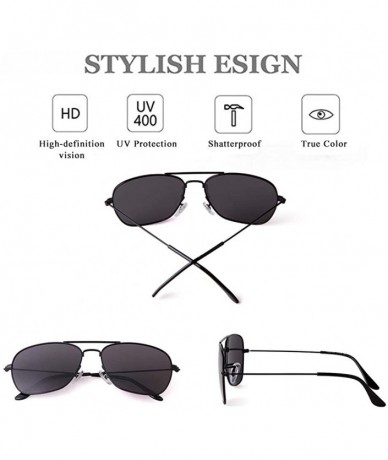 Square Retro Square Sunglasses for Women Men Unisex Vintage Polarized Lens Lightweight Sun Glasses - CG196TZKIDO $22.95