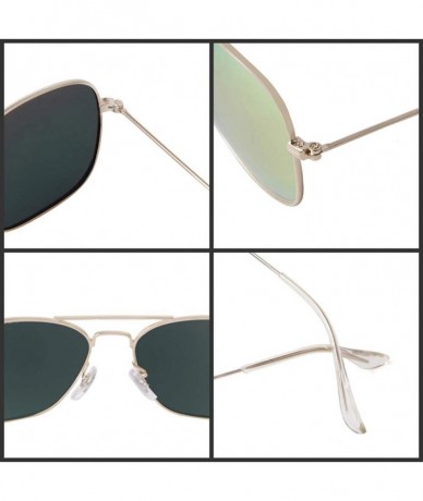 Square Retro Square Sunglasses for Women Men Unisex Vintage Polarized Lens Lightweight Sun Glasses - CG196TZKIDO $22.95