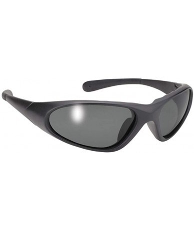 Wrap Blaze Sleek Wrap Around Sport Sunglasses Polarized Grey Lens - CG114833KJZ $24.67