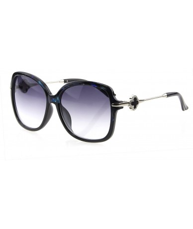 Oversized Oversized Polarized Women's Sunglasses UV400 Protection 505 - Black - CO12FODNFCT $49.89