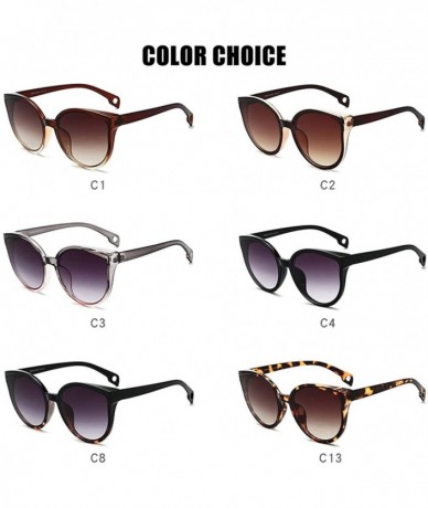 Cat Eye Sunglasses Cat Eye Women Men Sun Glasses Eyewear Eyeglasses Plastic Frame - C3 - C018W6UXWUA $26.43