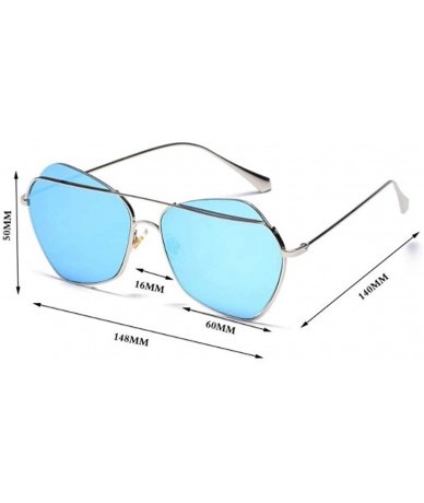 Aviator Men's and women's metal fashion sunglasses - fashion frame sunglasses - B - CJ18SGIMCX6 $70.09