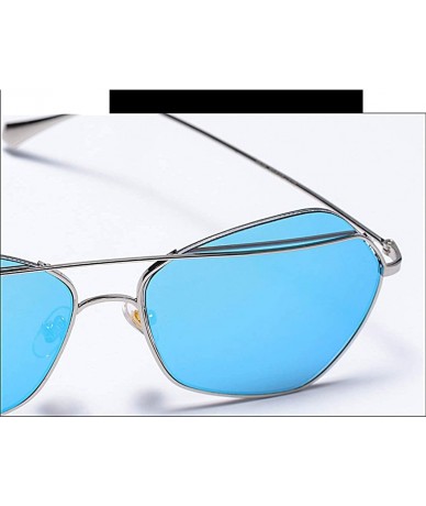 Aviator Men's and women's metal fashion sunglasses - fashion frame sunglasses - B - CJ18SGIMCX6 $70.09