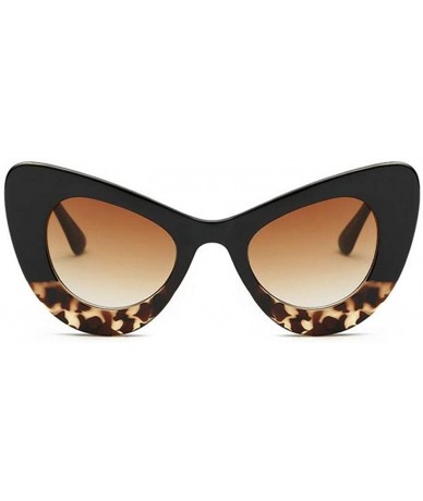 Cat Eye Big Frame Cat Eye Sunglasses for Women Oval Acetate Frame Sun Glasses - C9 - CF198032X6R $20.39