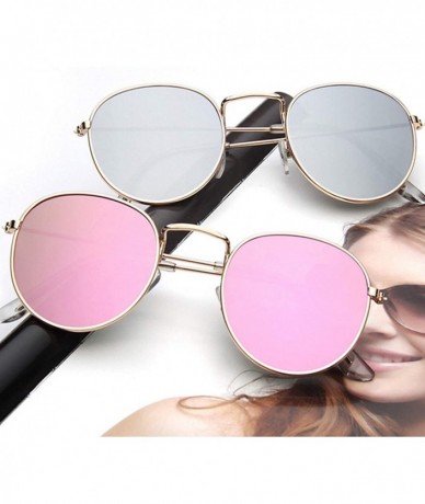 Round Fashion Colorful Round Sunglasses Women Luxury Metal Sunglasse Summer Outdoor UV400 Eyewear Zonnebril Dames - CF197A274...