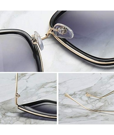 Cat Eye Cat Eye Sunglasses Women Vintage Metal Glasses for Women Mirror Retro Sun Woman Uv400 Women's Sunglasses - CO198O9L2Y...