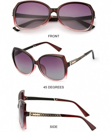 Cat Eye Oversized Sunglasses Polarized Shopping - CO18QCEKNYO $30.30