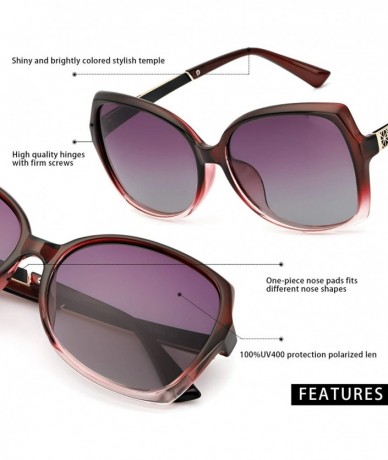 Cat Eye Oversized Sunglasses Polarized Shopping - CO18QCEKNYO $30.30