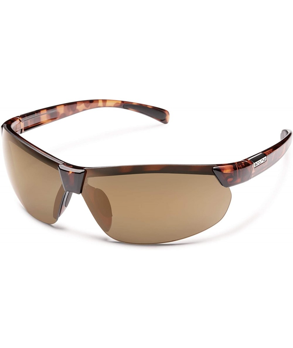 Sport Switchback Polarized Sunglass with Polycarbonate Lens - Tortoise Frame/Sienna Mirror - CS11S866973 $84.65