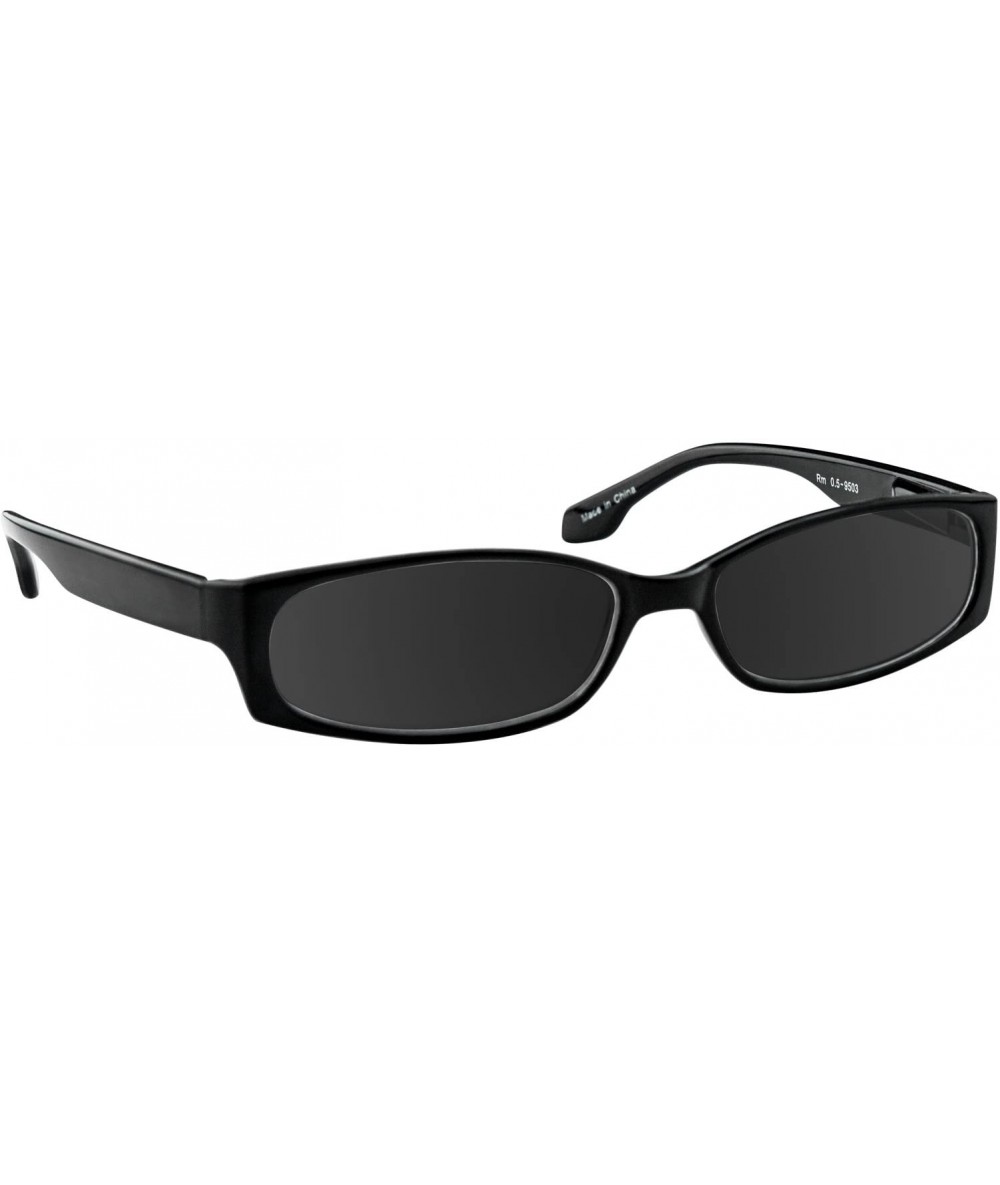 Square Reading Glasses Men Women Dura Tight - Sun-single Black - CF12E0DZU63 $19.01