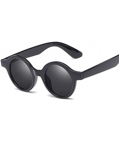 Goggle Sunglasses Trend Sunglasses Retro Round Sunglasses Unisex Sun Shades - Solid White is All Grey - CQ18TLNOEAR $18.68