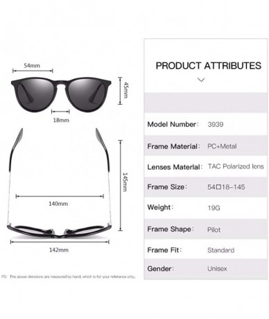 Aviator Sunglasses for men and women - D - CF18QNC6D0L $66.20