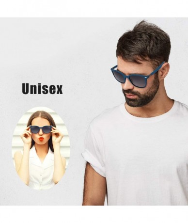 Sport Polarized Sunglasses for Men and Women Unisex Retro Trendy Square Sun Glasses - C018S0SMK6Q $23.58