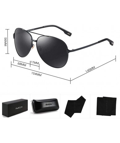 Oversized Classic Mirroed Sunglasses Protection - A1 Black Frame/ Black Lens - C218Q43DWLG $24.51