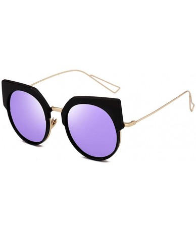 Rimless Polarized Sunglasses Street Style Fashion Round Frame Sunglasses Women - CY18X93GUKI $83.06