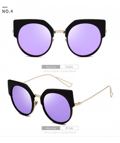 Rimless Polarized Sunglasses Street Style Fashion Round Frame Sunglasses Women - CY18X93GUKI $83.06