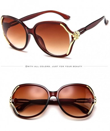 Wrap Unisex Fashion Eyewear Unique Sunglasses Big Frame Vintage Glasses - Multicolor a - C51970GMEAX $19.20