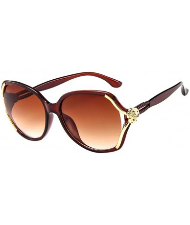 Wrap Unisex Fashion Eyewear Unique Sunglasses Big Frame Vintage Glasses - Multicolor a - C51970GMEAX $19.20