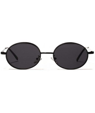 Round 2019 fashion popular hip hop round thick frame unisex sunglasses - Black - CE18L3WCU93 $25.21