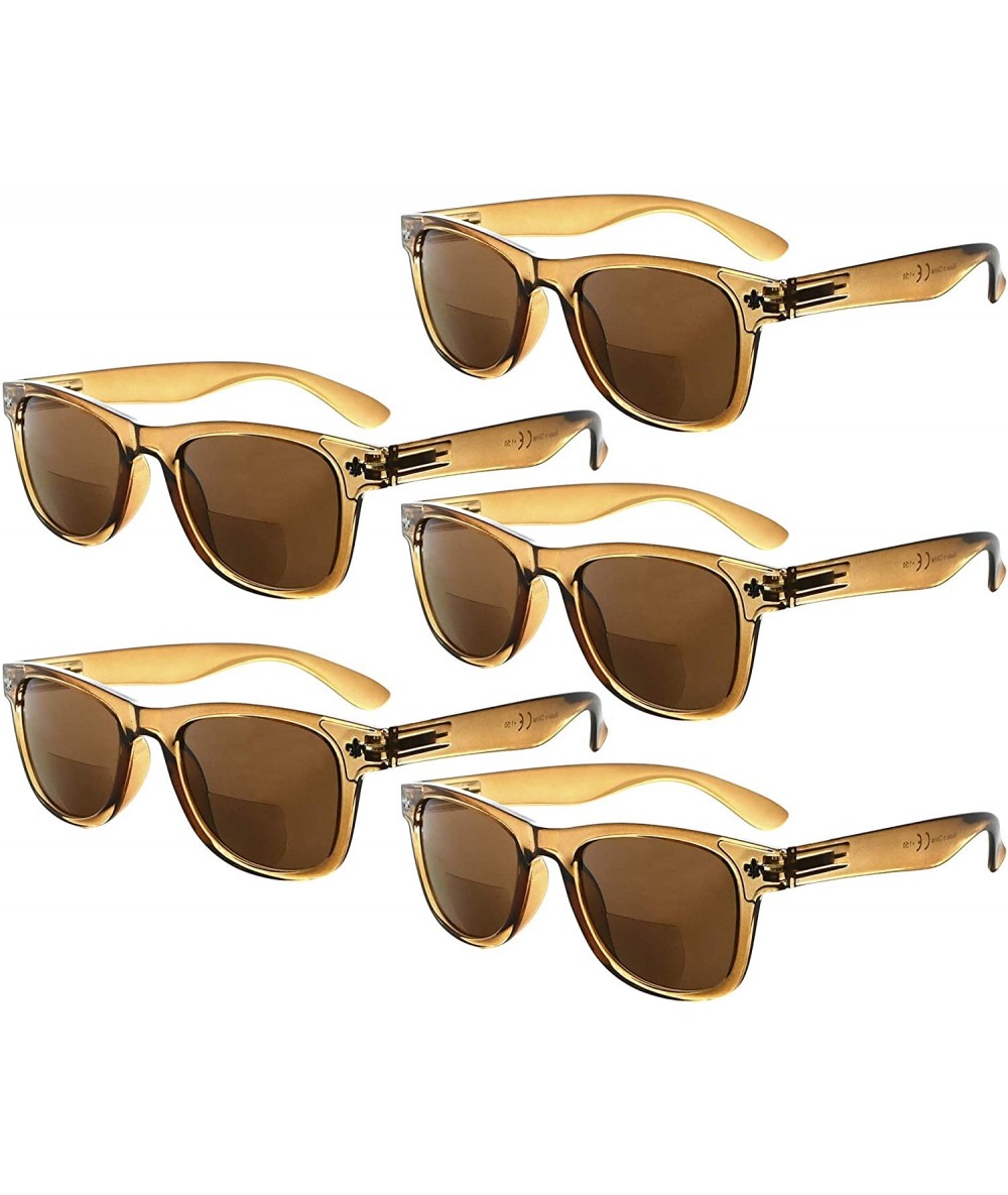 Wayfarer Classic Bifocal Sunglasses for Women 5 Pack - Sgs027 Brown-5pc - CB18WLL8UGU $50.02