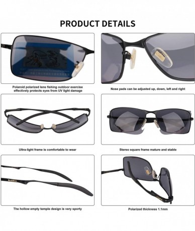 Sport Sunglasses Polarized for Mens- Polarized- 100% UV Protection Sun Glasses UV 400 Protection Sport Black - C118QAC5Y2U $3...