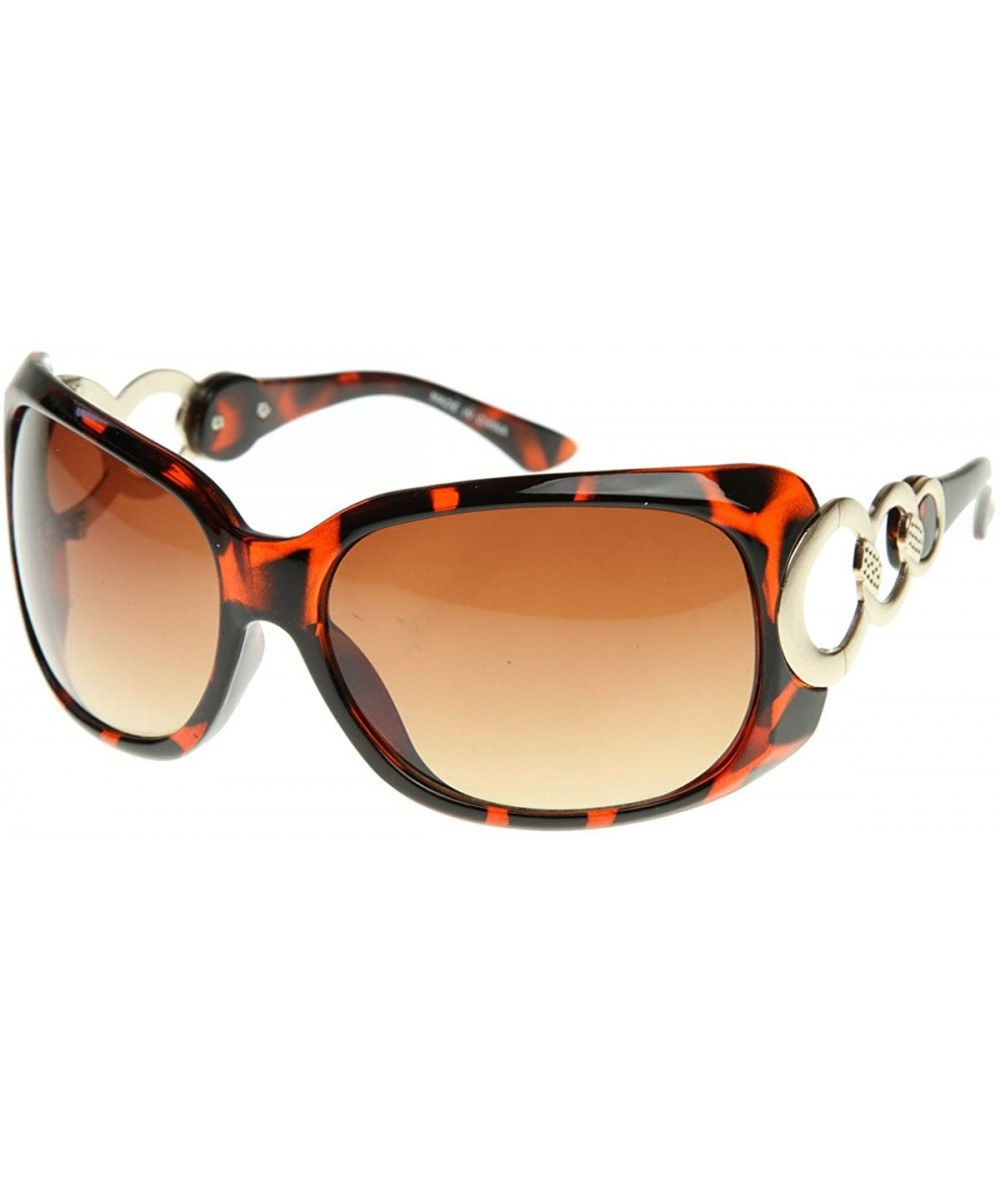 Oversized Designer Inspired Womens Fashion Glam Oversized Sunglasses (Tortoise) - C0117S2CEY5 $19.76