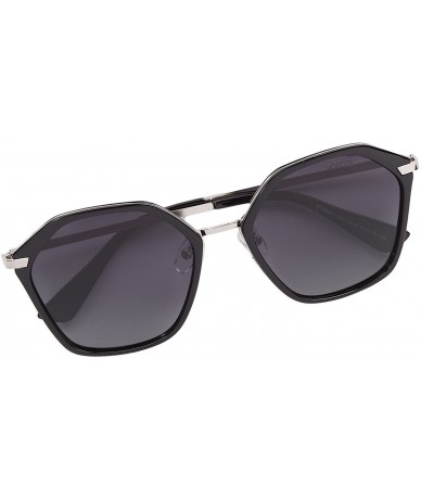 Square Women Sunglasses Polarized Retro Summer Shades - Black 01-16 - CE18EDIDRX2 $43.70