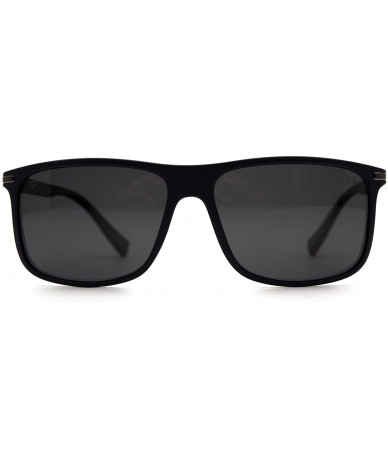 Rectangular p592 Classic Rectangular Polarized- for Womens-Mens 100% UV PROTECTION - Blackmatte-black - CJ192TH0QUM $42.91