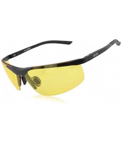 Rimless Anti Glare Night-vision Headlight Polarized Al-Mg Metal Frame Glasses for Night Driving 8125 - C511CYZ2XLF $42.54