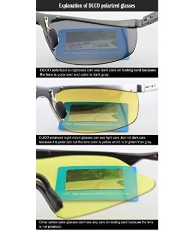 Rimless Anti Glare Night-vision Headlight Polarized Al-Mg Metal Frame Glasses for Night Driving 8125 - C511CYZ2XLF $42.54