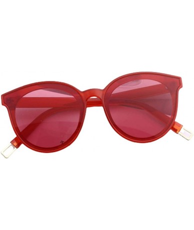 Oversized Women Sunglasses Oversized Sun Glasses Cat eye Vintage Female Eyewear Goggles - Red - CW190OONK58 $67.11