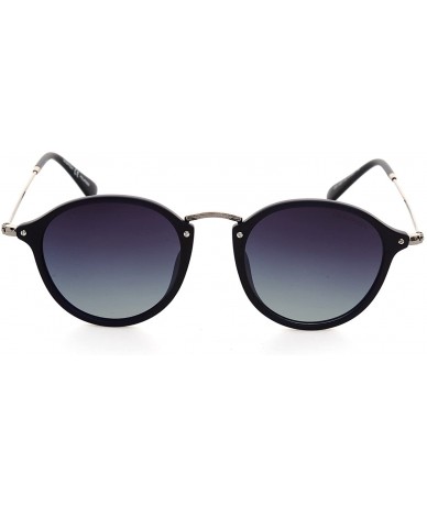 Round Made In ITALY Classic Round Sunglasses DS1537 - Matte Blue - CZ189NW292Z $41.12