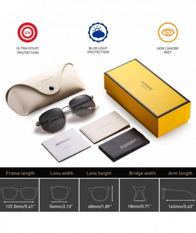 Rimless Polygonal Polarized Sunglasses for Men Women Metal Geometric Square Driving Glasses - Gradient Gray Lens - C7194WY5UX...